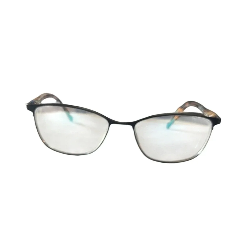 Lucky Brand D509 Black Teal Tortoise Shell Eyeglasses Frames 54-17-135